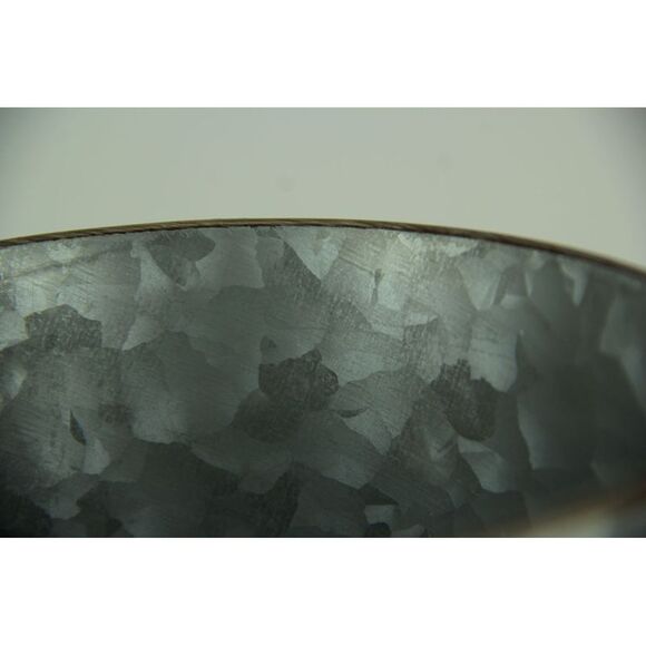 Rustic Metal Hoop Indoor Outdoor Hanging Planters Set of 2 - Picture 3 of 3